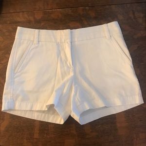 White Jcrew chino shorts